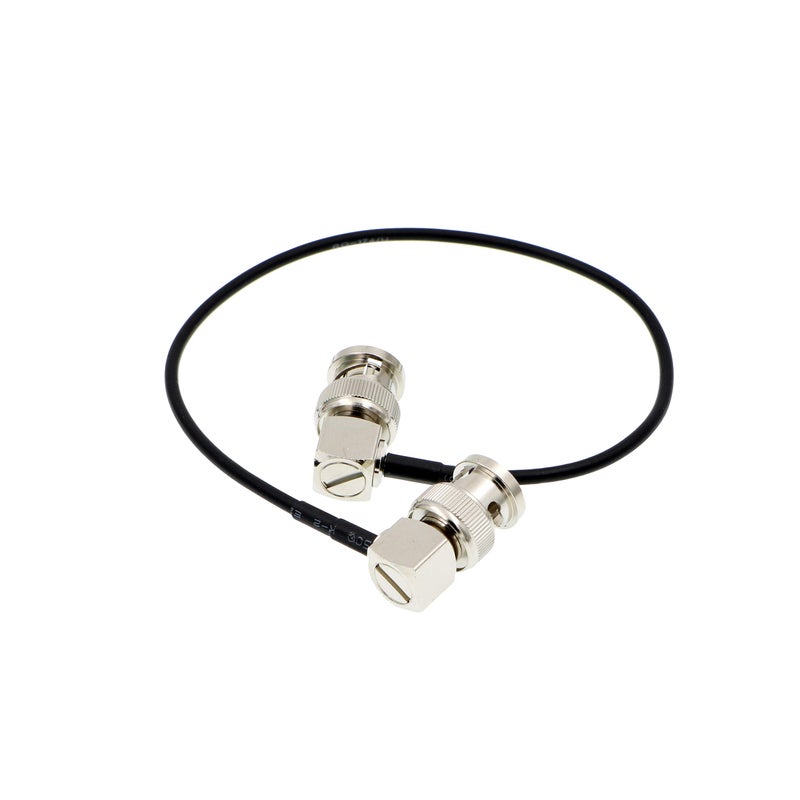Uonecn Flexible HD SDI Cable RG179 Right Angle BNC Male to Right Angle BNC Male 75ohm for Blackmagic HyperDeck Shuttle and BMCC BMPC Hyperdeck Cameras 30cm - Image 3